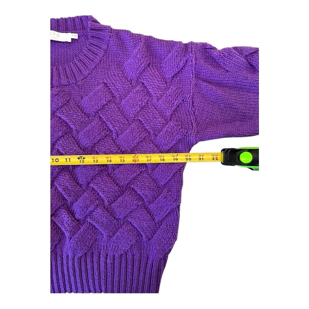 Astr the Label Purple Cable Knit Sweater - Picture 6 of 7